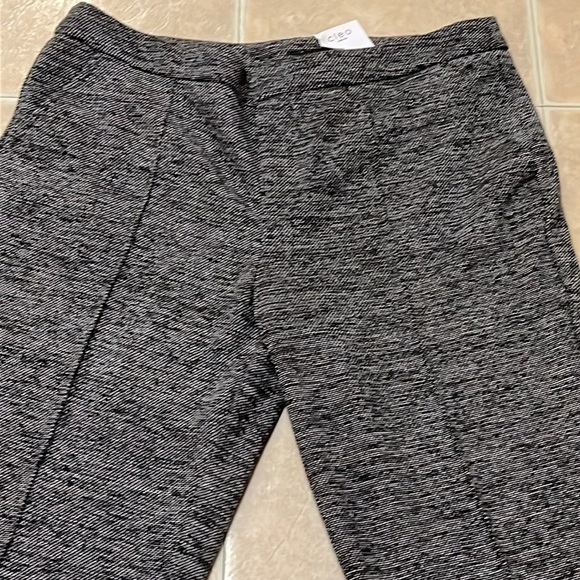 Cleo women’s Tweed Fashion Pant, slimming panel, black and white, pockets sz 16 - Picture 3 of 7